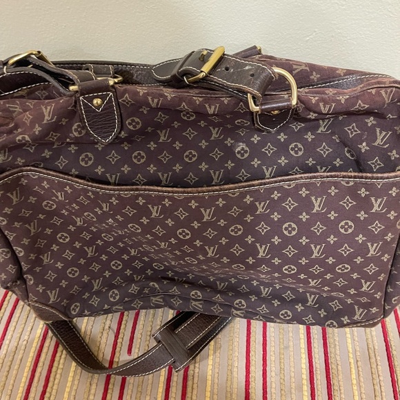 Louis Vuitton Sac a Langer Diaper Bag Brown Mini Lin Canvas authentic - Picture 6 of 6